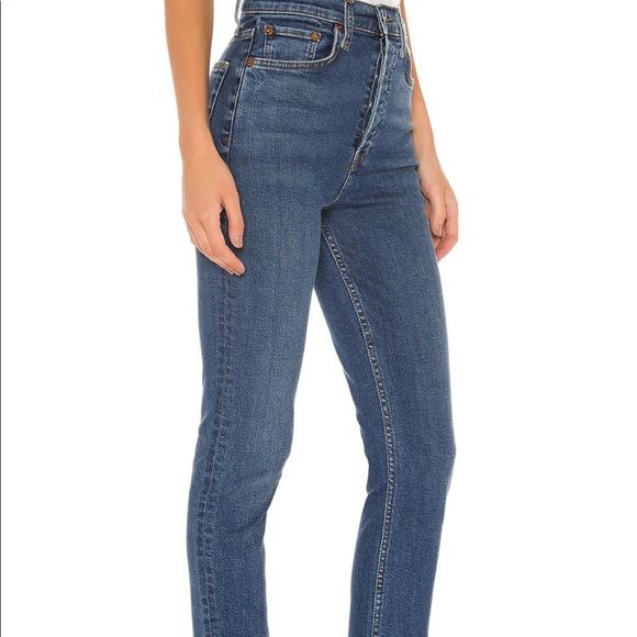 RE/DONE Ultra HighRise Ankle Crop, 26 Medium Fade - Picture 3 of 7